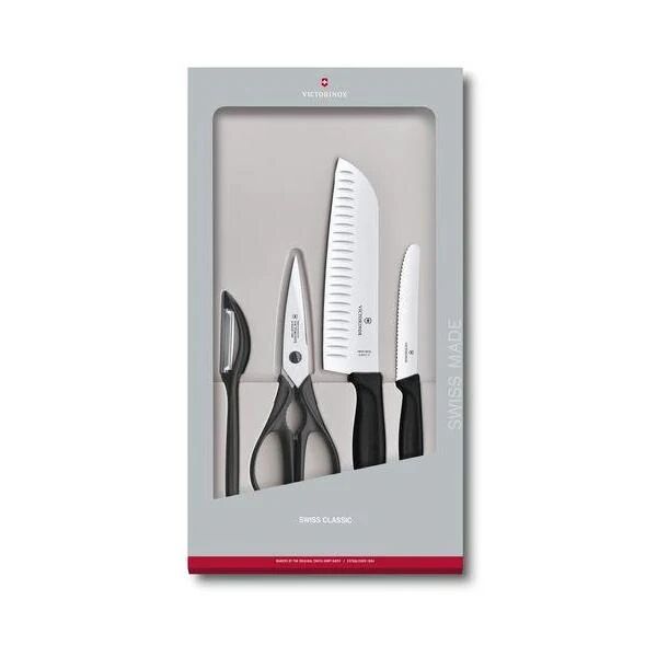 Victorinox SwissClassic 6.7133.4G posata da cucina e set di coltelli 4 pz Astuccio per set di coltelli/coltelleria