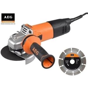 AEG POWERTOOLS Smerigliatrice 1000 Watt Ø 125 mm + 2 dischi diamantati