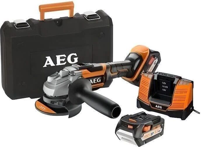 AEG POWERTOOLS Meuleuse 125 mm 18 V senza spazzole, 2 x 5,0 Ah Li-ion