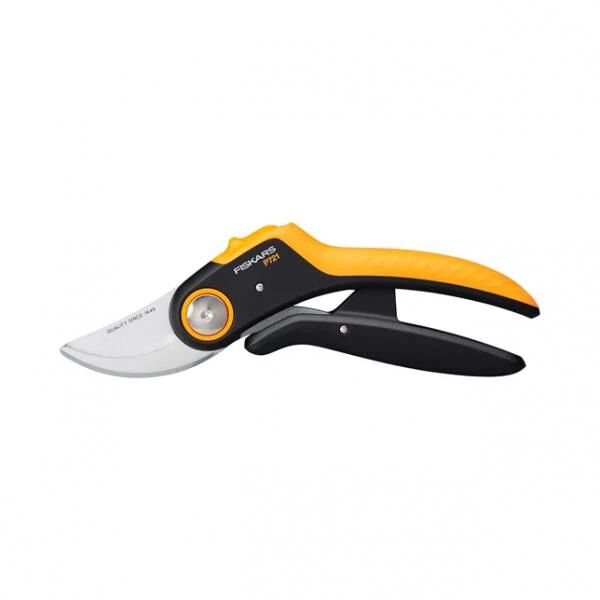 fiskars plus powerlever p721 cesoia da potatura bypass negro/arancione