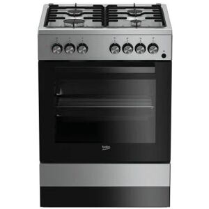 beko cucina a gas 4 bruci.fornoelet.vent.66lt 60x60 inox fse62110dx