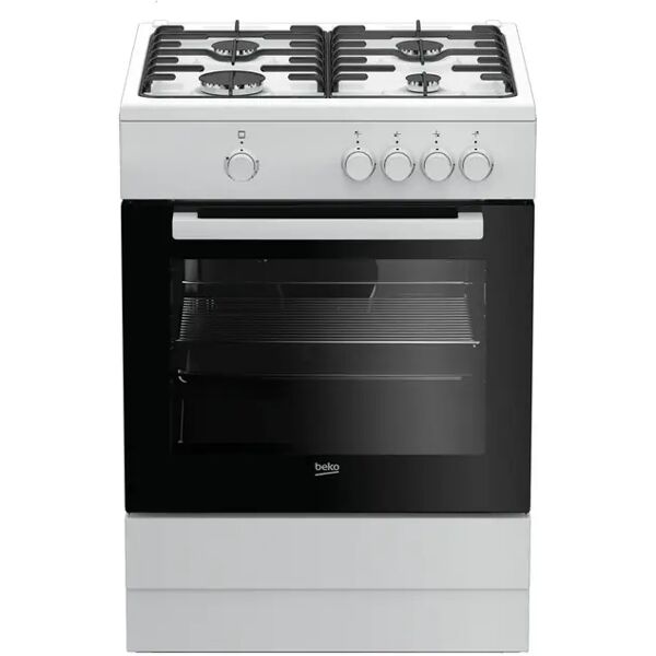 beko fsg62000dw cucina a gas forno a gas con grill 4 fuochi capacita' 64 litri classe energetica a 60 cm bianco