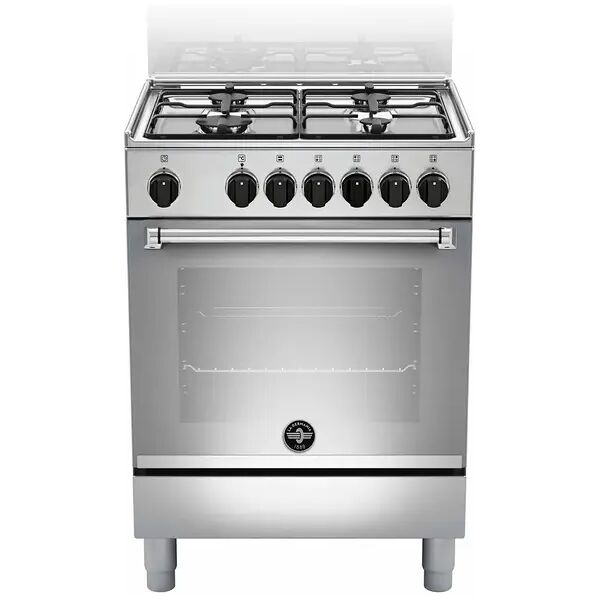 la germania americana amn654exv cucina a gas piano cottura acciaio inossidabile 4 fuochi forno elettrico multifunzione 56 litri con grill classe ener