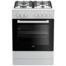 Beko Cucina A Gas 4 Bruci.fornoelett.vent.66lt 60x60 Bianco Fse62110dw