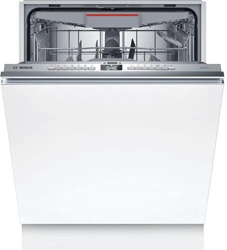 bosch smv4ecx21e serie 4, lavastoviglie da incasso a scomparsa totale, home connect, efficientdry, infolight, programma preferito, 60 cm