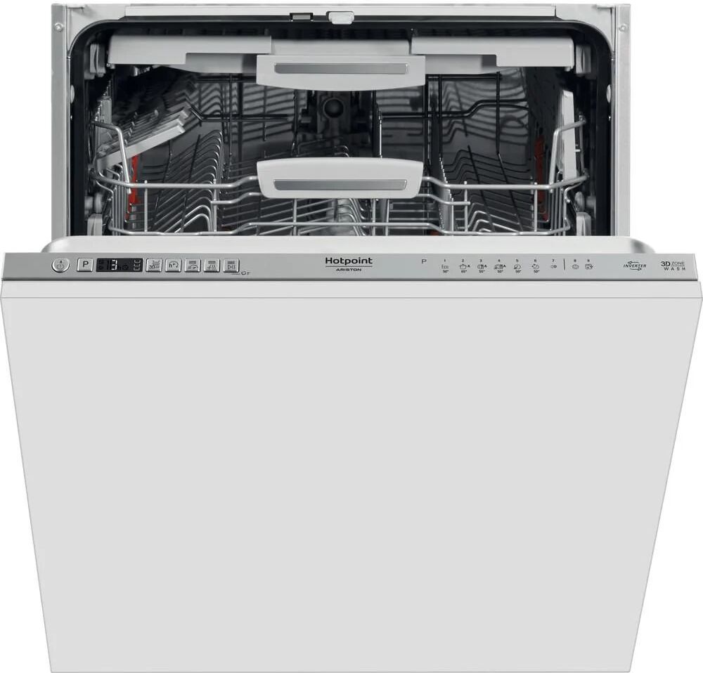 Hotpoint His 7030 Wel Lavastoviglie Da Incasso A Scomparsa Totale 14 Coperti Classe Energetica D 7 Programmi Terzo Cesto 59.8 Cm Inox