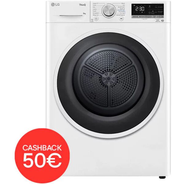 lg rh90v5av6n asciugatrice 9kg classe energetica a wi-fi