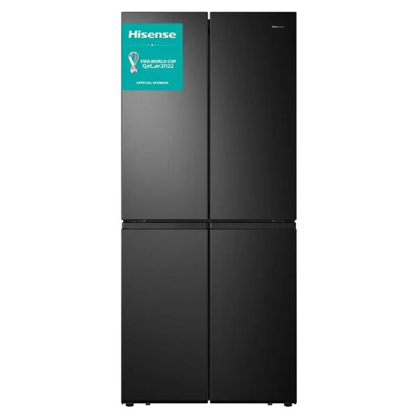 hisense rq563n4sf2 frigorifero side by side 4 porte capacita' 432 litri classe energetica f (a++) 181 cm total no frost nero