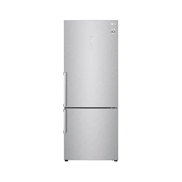 lg gbb569nsagb frigorifero combinato 70cm, maxi capacità 462l, frigorifero total no frost, wi-fi, door & linear cooling, display metal touch, compressore smart inverter, smart diagnosis, noble steel