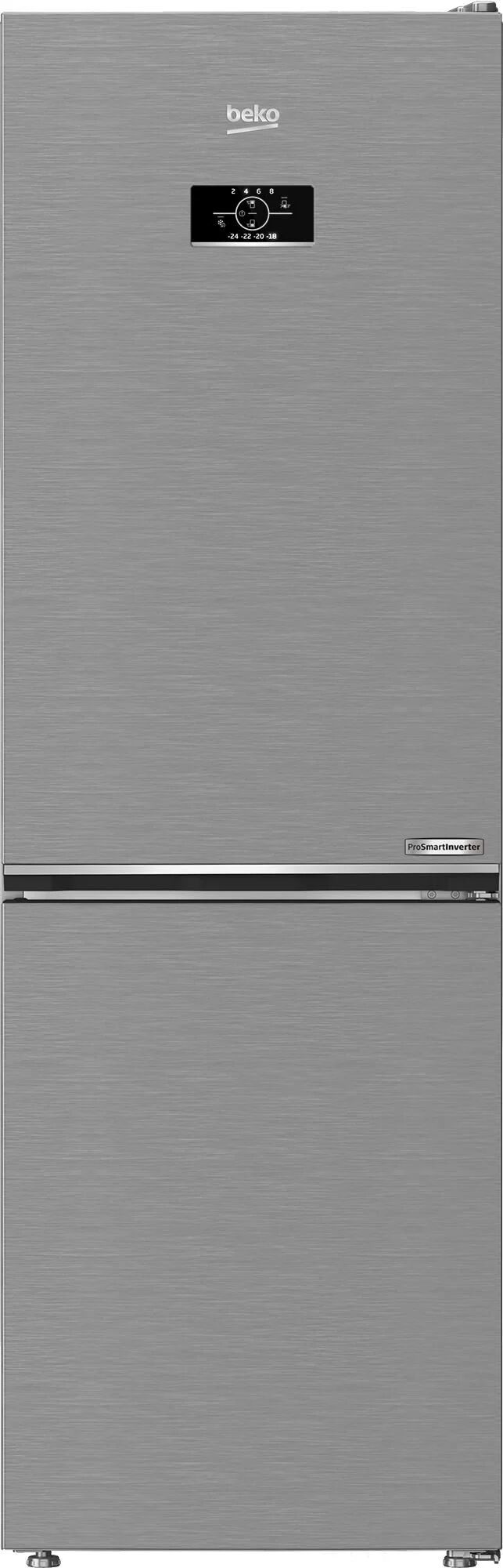 Beko B5rcne365hxb Frigorifero Combinato Capacita' 210 Litri Classe Energetica D Total No Frost Harvestfresh Aeroflow 186,5x59,5x66,3 Cm Inox