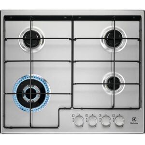 Electrolux Egs6434x Serie 300 Piano Cottura A Gas 4 Zone Bruciatore Tripla Corona 60 Cm Acciaio Inox