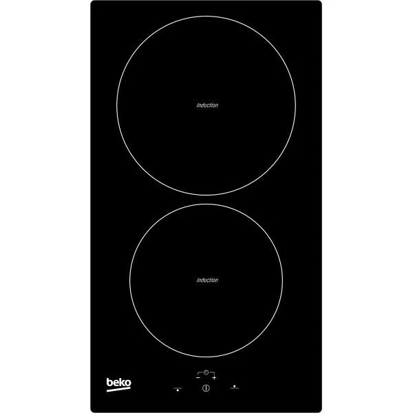 beko piano cottura a induzione - 2 fuochi - l30 cm - hdmi32400dt