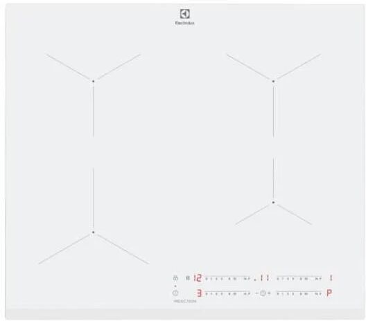 Electrolux Lil61443bw Serie 300 Piano Cottura A Induzione 4 Zone Direct Access Comandi Slider Touch 60 Cm Bianco