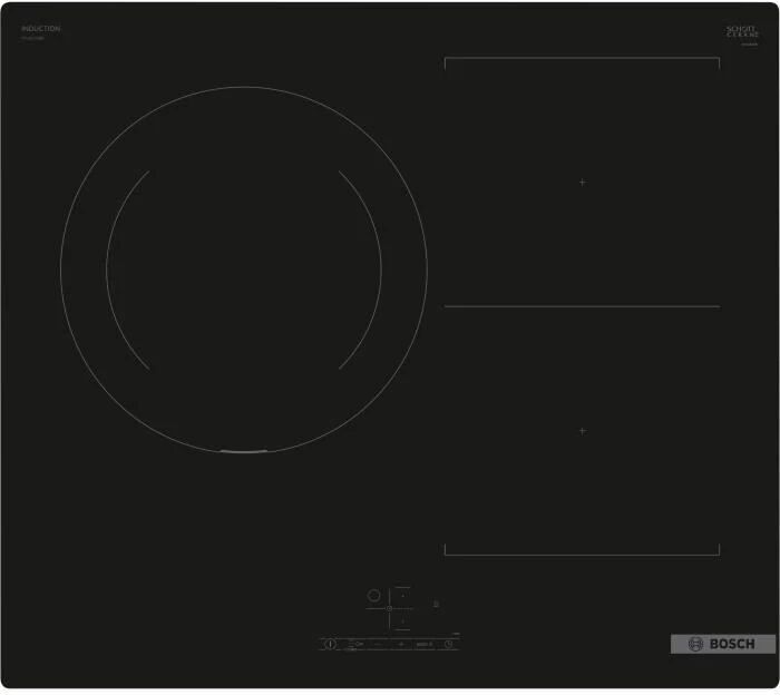Piano cottura a induzione BOSCH - 3 fuochi - L59 x P52 cm - PVJ611BB6E