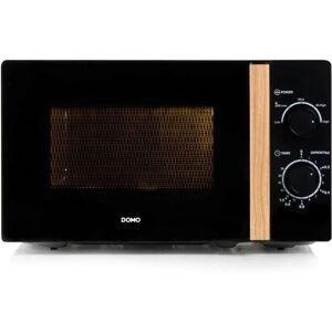 Forno microonde DOMO DO2820 - 20L - 700W - Timer 35 min - Funzione scongelamento - L44 x P35,8 x H 25,8 cm - Finitura legno nero