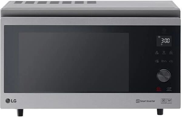 lg mj3965acs neochef forno a microonde con grill tecnologia smart inverter capacita' 39 litri potenza 1350 w funzione crisp cottura a vapore display