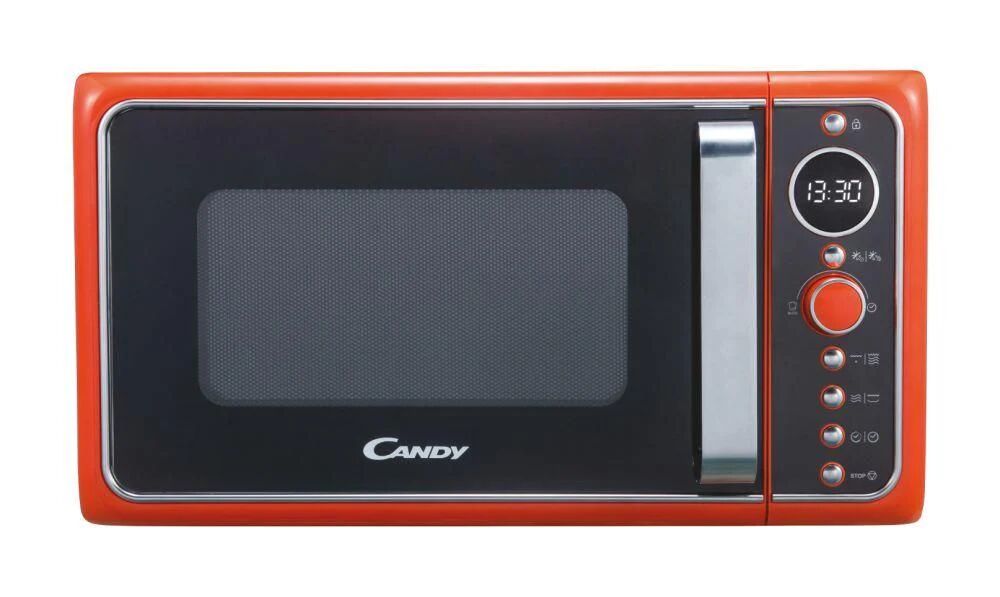 candy divo g25co forno a microonde combinato con grill capacita' 25 litri potenza 900 w 6 programmi arancione
