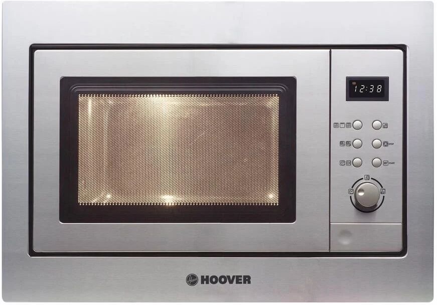 hoover h-microwave 100 hmg281x microonde con grill da incasso capacita' 28 litri potenza 900w 8 livelli di potenza controllo elettronico acciaio inos