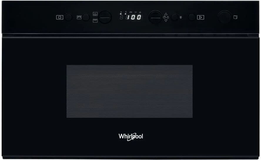 Whirlpool W67mn840nb Forno A Microonde Da Incasso Combinato Con Grill Quarzo Capacita' 22 Litri Potenza 750 Watt Funzione Crisp Colore Nero