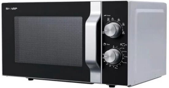 Vestel de Sharp R-204SA forno a microonde Superficie piana Microonde con grill 20 L 800 W Nero, Grigio, Acciaio inossidabile