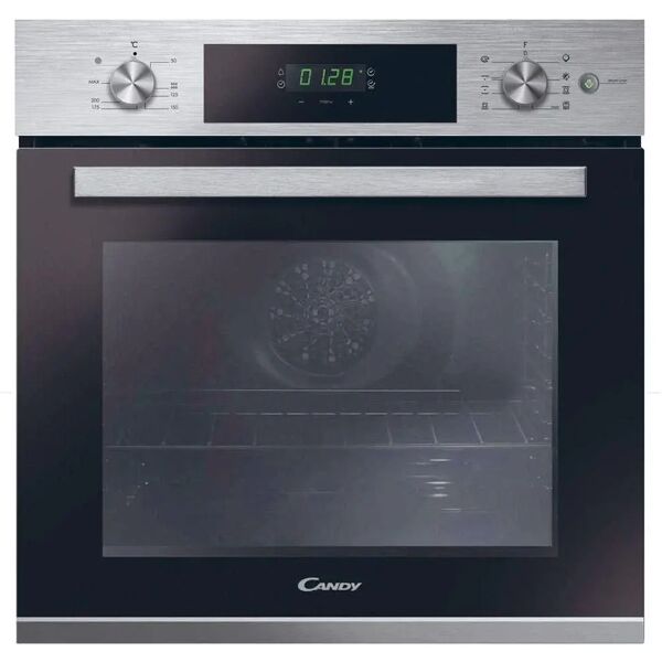 candy fct615x-1 forno elettrico ventilato vapore capacita' 70 litri classe energetica a 8 funzioni 60 cm inox