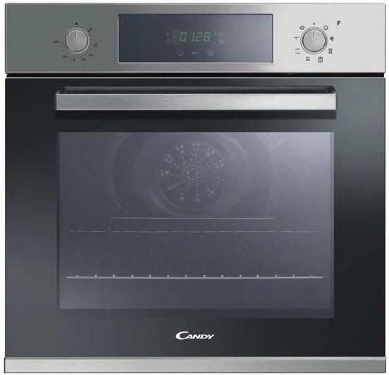 candy fcp 605 xl estetica pop evo forno elettrico multifunzione da incasso capacita' 65 litri classe energetica a+ 8 funzioni 60 cm acciaio inox