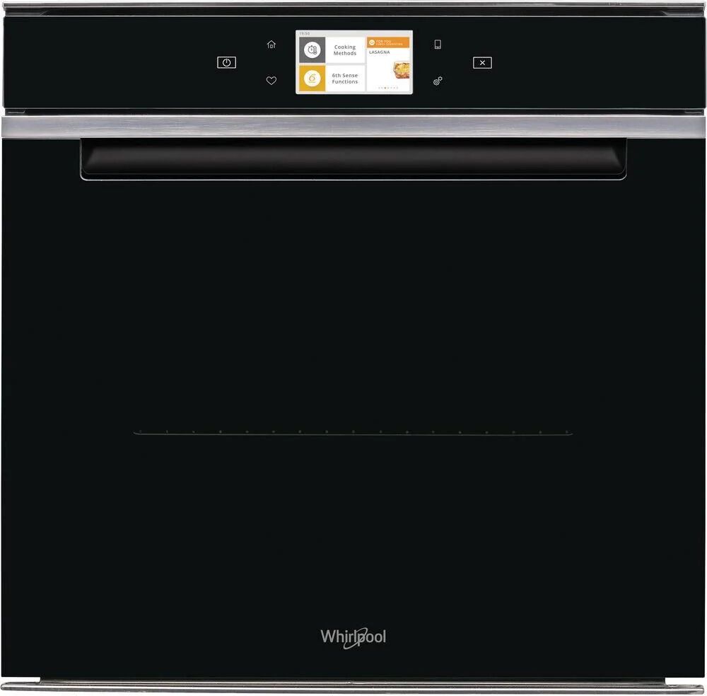 whirlpool w11i om1 4ms2 h forno elettrico da incasso multifunzione autopulente capacita' 73 litri classe energetica a+ 6thsenselive app 60 cm nero-in