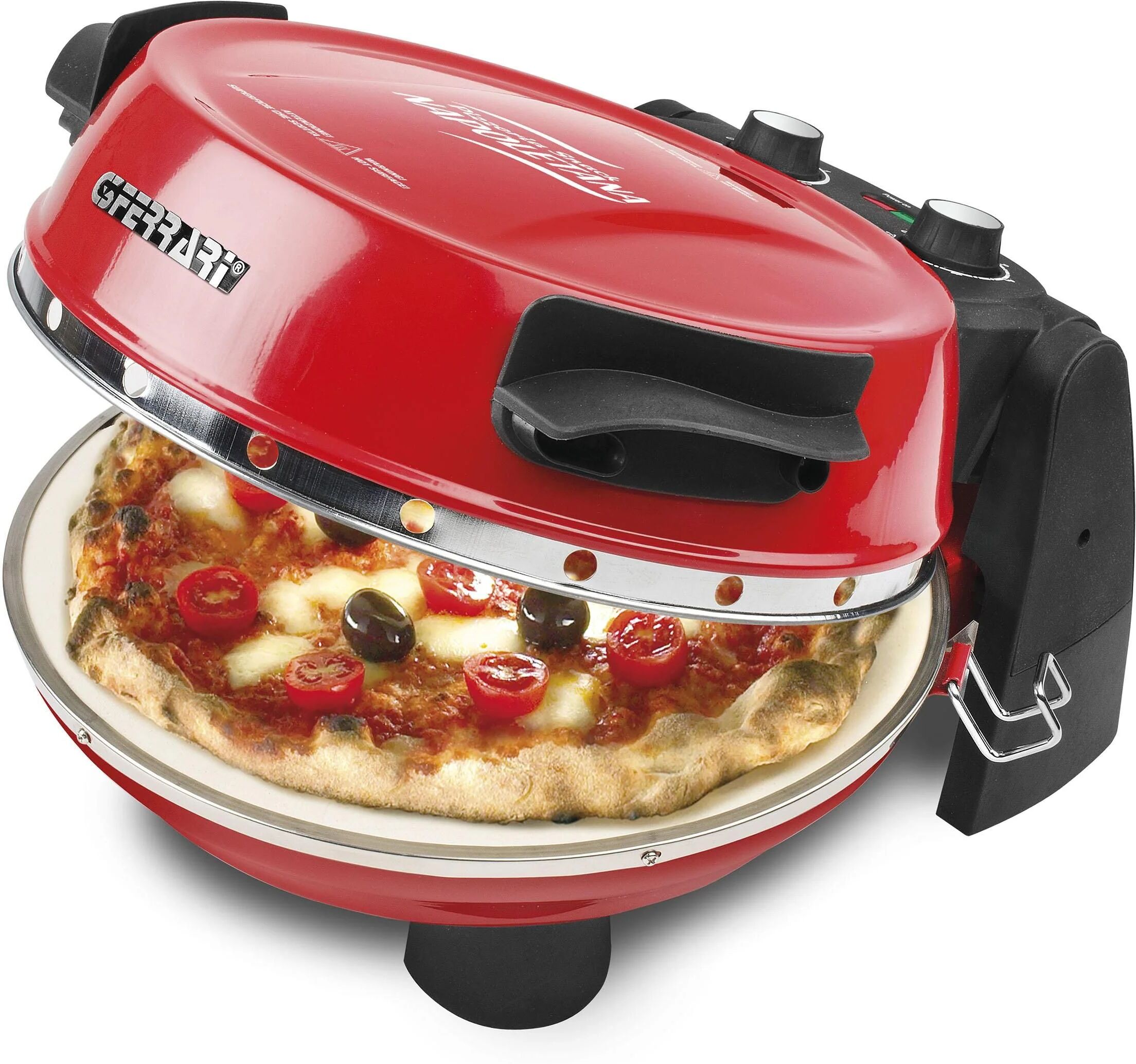 acer g3 ferrari napoletana g1003202 fornetto elettrico per pizza e snack 1200w plus evo nero-rosso