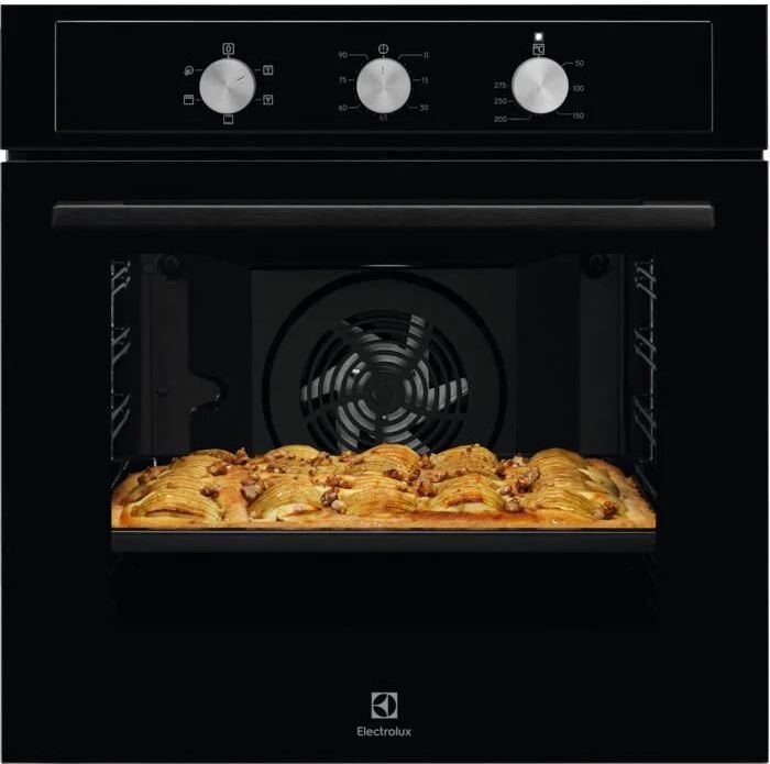 electrolux eoh2h00k serie 300 forno elettrico multifunzione da incasso ventilato capacita' 72 litri classe energetica a 5 programmi easyclean 60 cm n