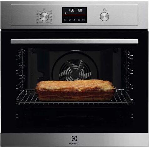 electrolux serie 600 forno da incasso multifunzione, capacità 72 l, eof4p46x, classe a+, surroundcook, pulizia pirolitica, 589x594x569 mm, acciaio inox antimpronta