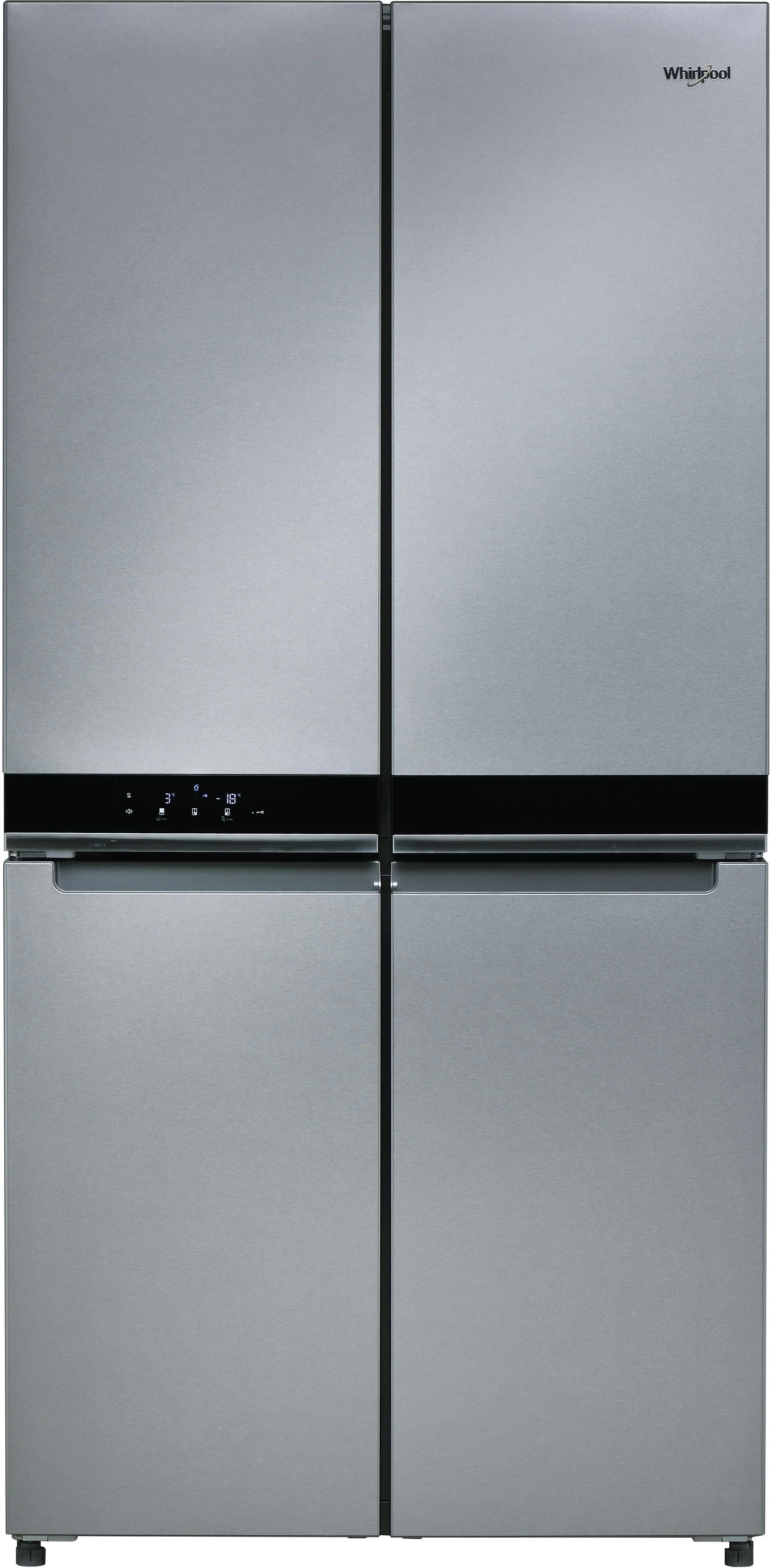 whirlpool wq9 b1l frigorifero side by side capacita' 591 litri classe energetica a+ total no frost tecnologia 6 senso 187,4 cm inox