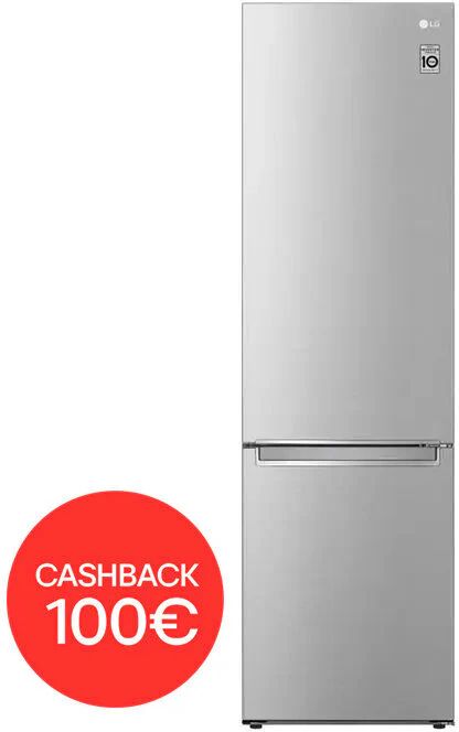 lg gbb72nsvgn frigorifero combinato capacita' 419 litri classe energetica d total no frost metal fresh display interno led 203 cm