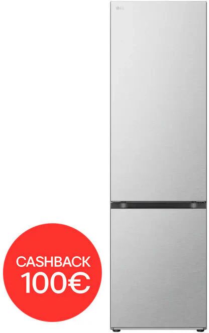 lg gbv7280dmb frigorifero combinato 387 litri classe d no frost colore acciaio