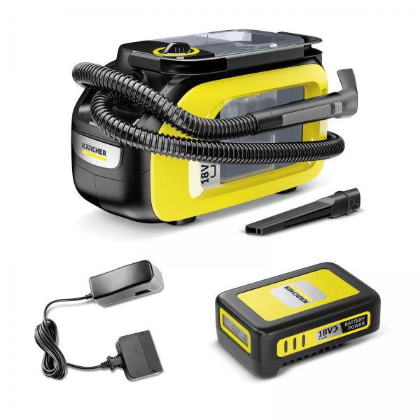 karcher se 3-18 (con batteria) divano moquette wireless aspirapolvere - iniettore di estrattore