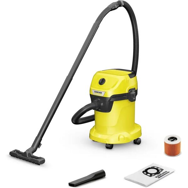 karcher wd 3 v-17-4-20 aspiratore solidi-liquidi funzione soffiante 1000w 17 litri