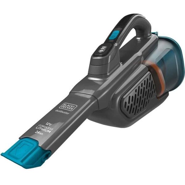 black & decker bhhv320b-qw - aspirapolvere manuale - dustbuster lithium 12v - 2 velocità - 25min di autonomia - blu