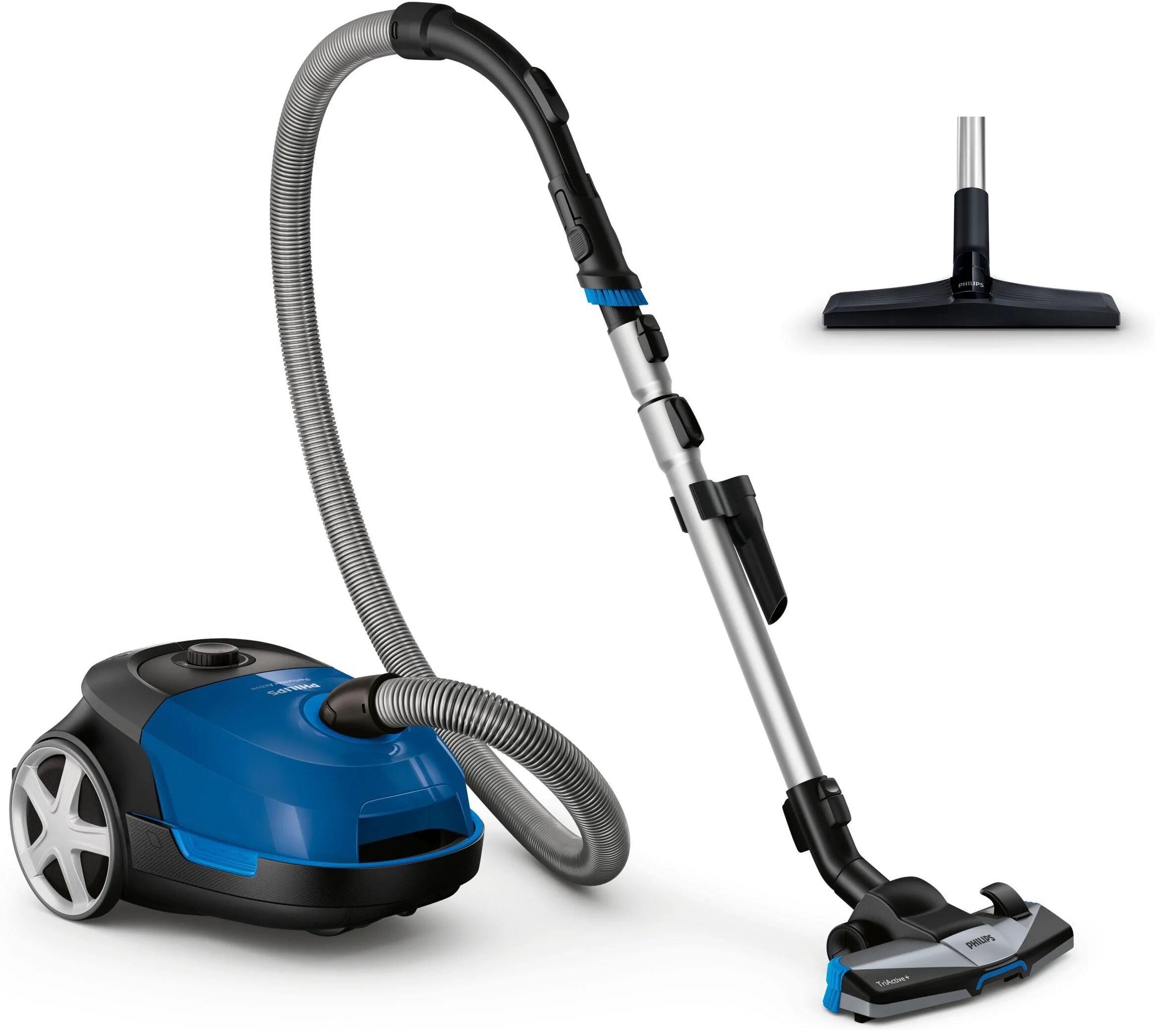 philips fc8575-09 performer active aspirapolvere a traino con sacco pulizia a secco capacita' 4 litri 900 w blu