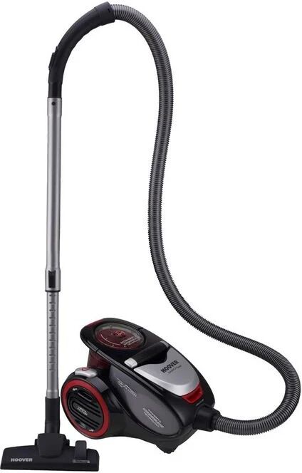 hoover xp81_xp15011 aspirapolvere a traino senza sacco tecnologia multiciclonica potenza 800 w capacita' 1,5 litri nero-rosso-silver