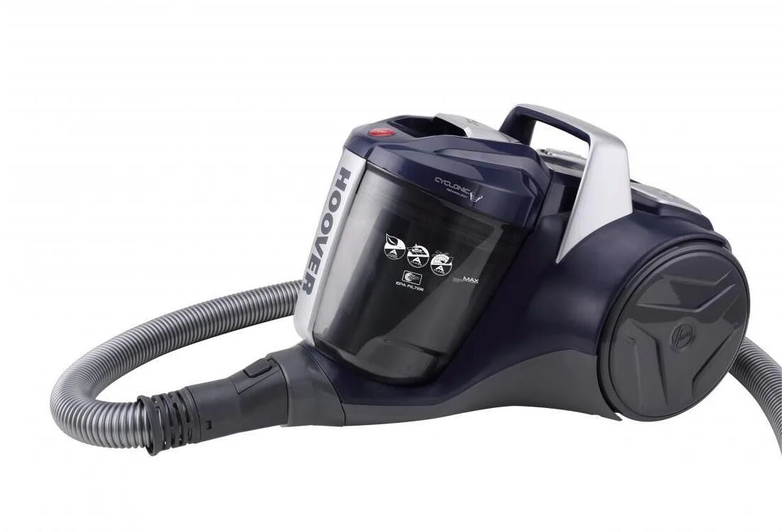 hoover br71_br20011 breeze aspirapolvere a traino con filo senza sacco tecnologia ciclonica potenza 700 w capacita' 2 litri glamour blue