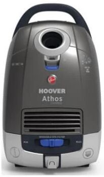 hoover atc18li athos aspirapolvere a traino senza filo con sacco autonomia 30 minuti capacita' 5 litri grigio-silver