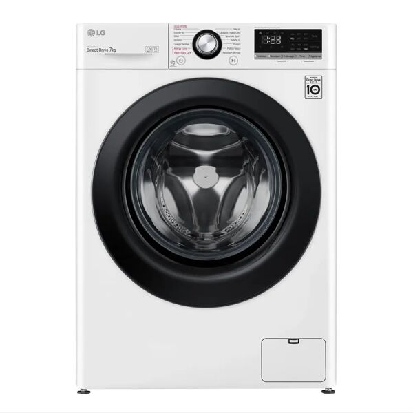 lg f2wv3s7s6e lavatrice slim carica frontale ai dd direct drive classe energetica d capacita' di carico 7 kg giri centrifuga 1200 motore inverter vap