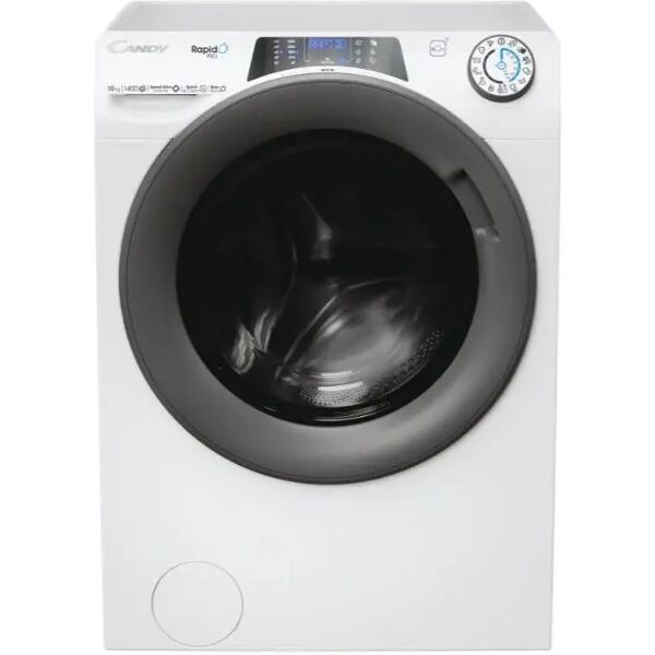 candy rapido' pro rp 4106bwmr-1-s lavatrice caricamento frontale 10kg 1400 giri-min classe energetica a bianco