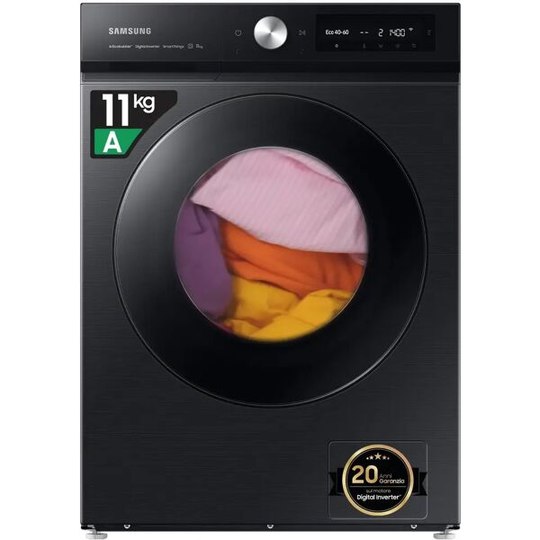 samsung ww11bb744dgb lavatrice caricamento frontale ai ecobubble ai wash ai control classe energetica a capacita' di carico 11kg centrifuga 1400 giri