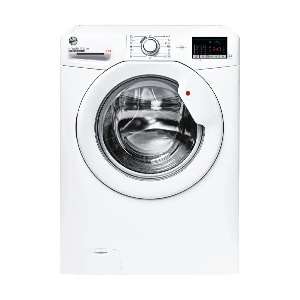 hoover h-wash 300 lite h3w 492da4-s lavatrice a carico frontale 9kg 1400 giri 15+1 programmi cicli care vapore nfc bianco 60x52x85