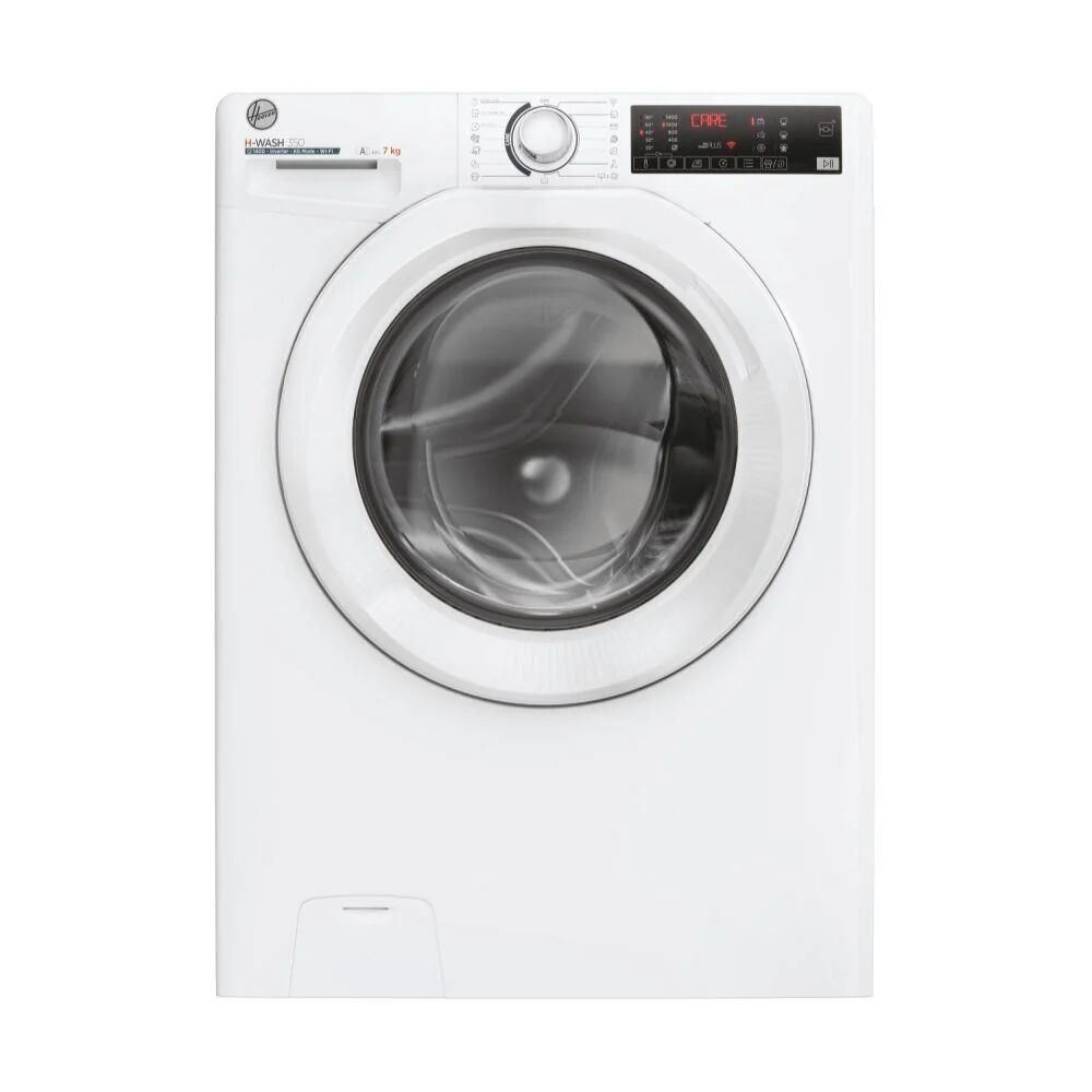 hoover h-wash 350 h3wp4474tam6-1-s lavatrice slim a carica frontale 7kg classe a 1400 giri 9 cicli care controllo remoto bianco 60x45x85