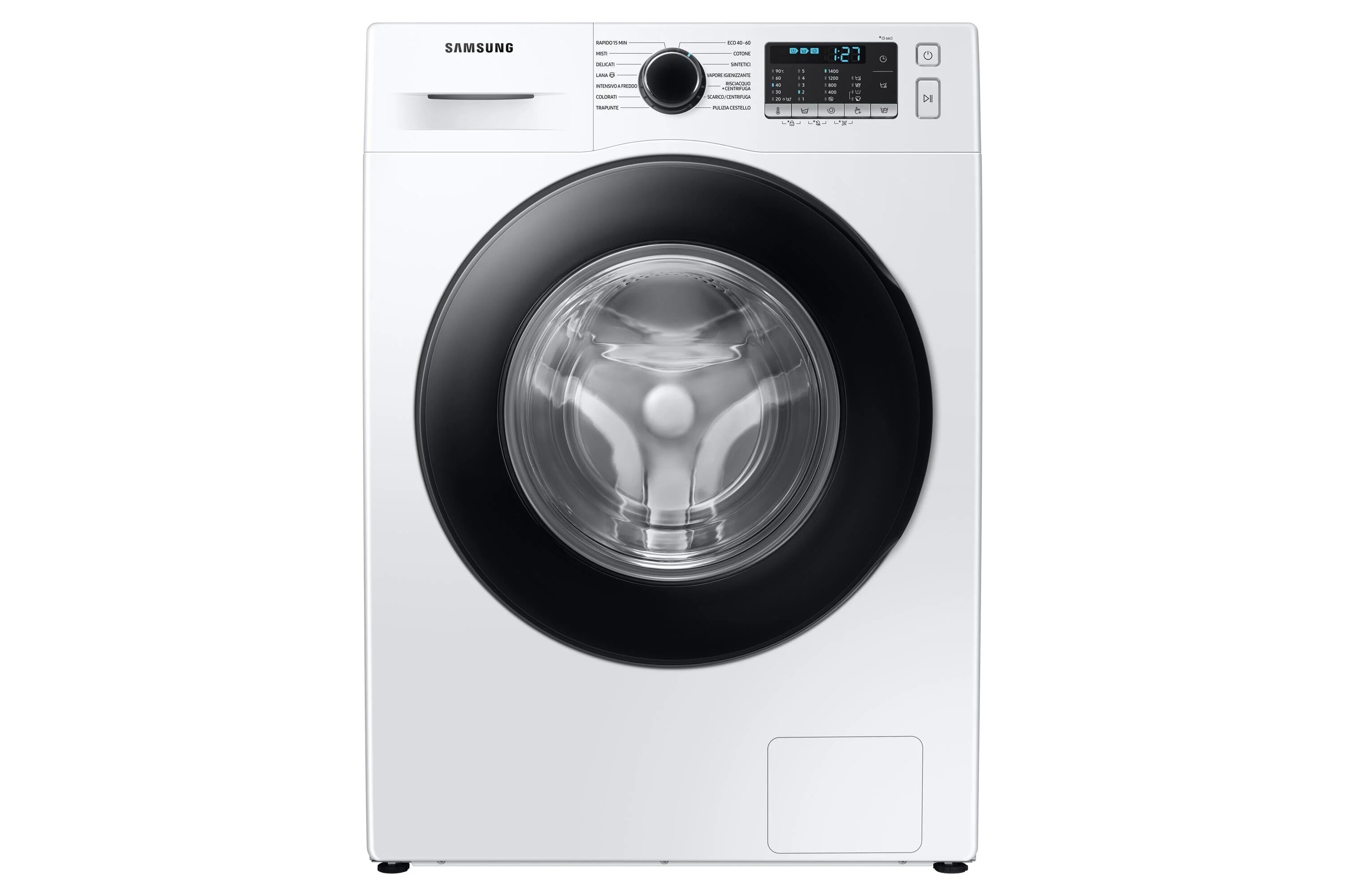 samsung ww90ta046at serie 5000t lavatrice carica frontale classe energetica a capacita' di carico 9 kg centrifuga 1400 giri motore digital inverter v