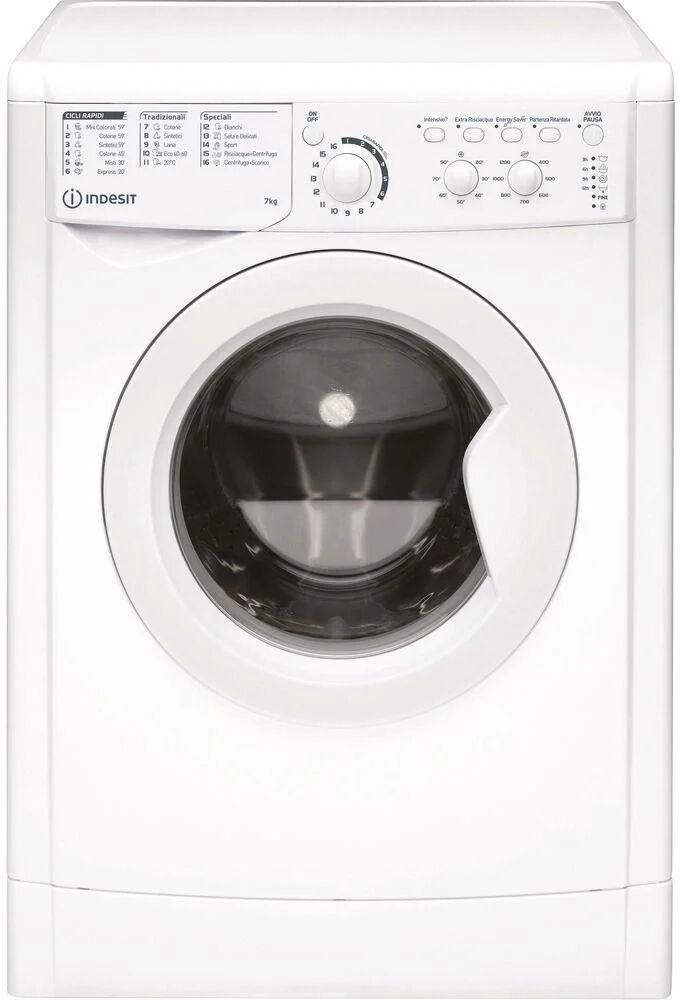 indesit ewc 71252 w it n lavatrice carica frontale classe energetica e capacita' di carico 7 kg centrifuga 1200 giri opzione extra lavaggio