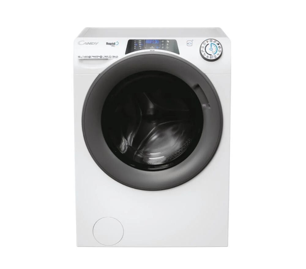 Candy Rapido' Pro Rp 4106bwmR-1-S Lavatrice Caricamento Frontale 10kg 1400 GirI-Min Classe Energetica A Bianco