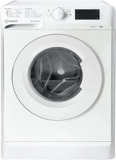 Indesit Mtwse 61251 W It Lavatrice Caricamento Frontale Slim Classe Energetica F Capacita Di Carico 6kg Centrifuga 1200 Giri