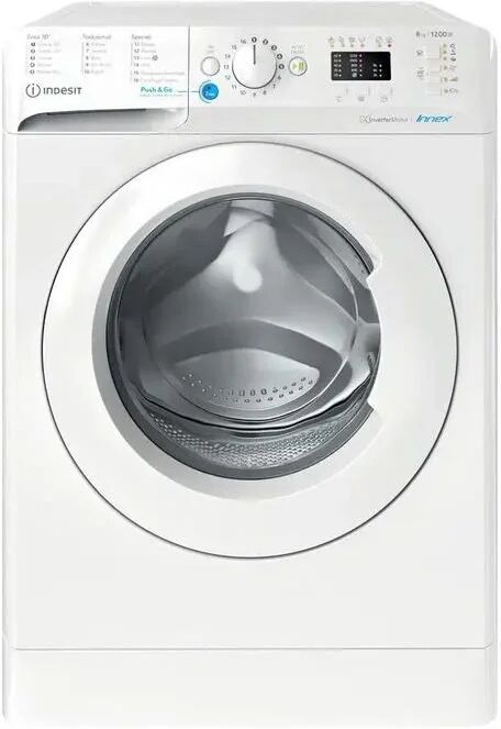 Indesit Bwa 81285x W It Lavatrice Caricamento Frontale 8kg 1200 GirI-Min Classe Energetica B Bianco